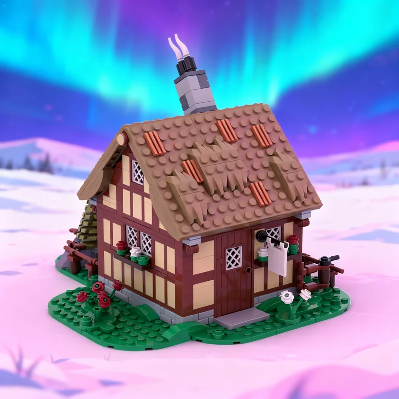 

Набор строительных блоков MOC «Сырная фабрика» (713 деталей), модель замка, архитектурный конструктор, DIY, рождественский подарок, креативная идея, развивающая игрушка, обучающий конструктор