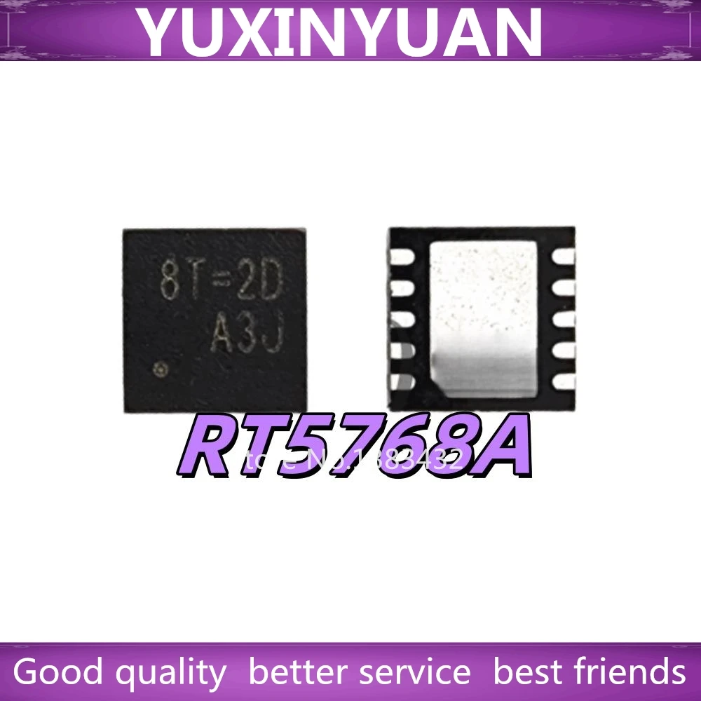 (5PCS)100% New RT5768A RT5768AGQW 8T=2C 8T=