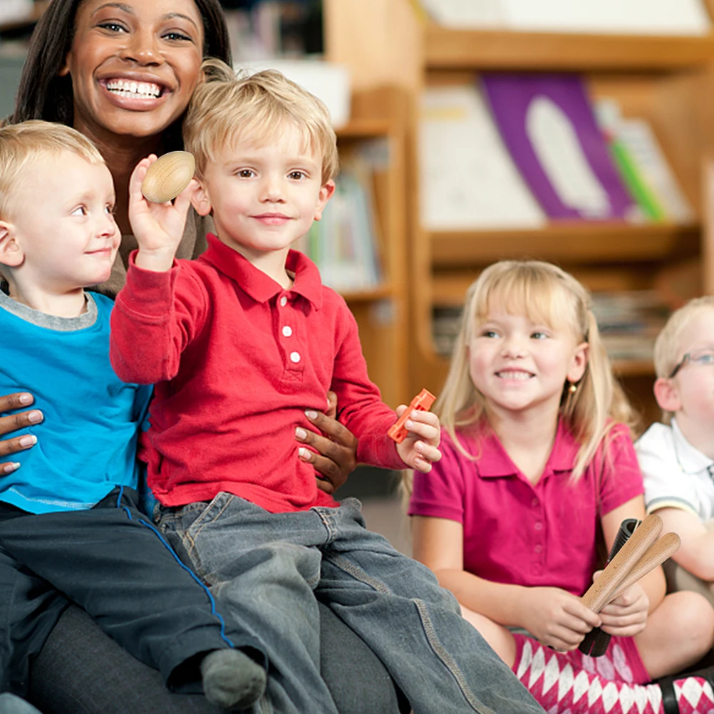 

12Pcs Wooden Rhythm Sticks Portable Wooden Musical Instruments for Kids Early Education Rhythm Beating Sticks Classroom Activity