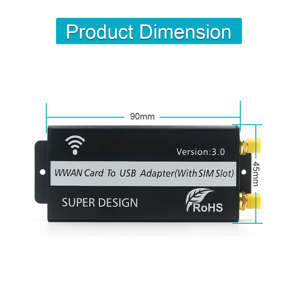 USB wifi adapter NGFF M2 2.4G/5G wireless Network card adapter With SIM card Slot for WWAN/LTE/ GPS/4G Module laptop