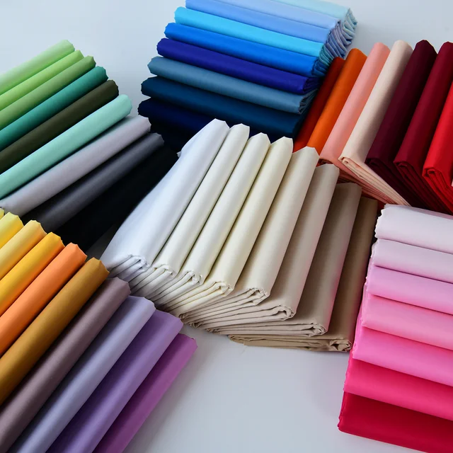 140x50cm 60s Pure Cotton Fabric Solid Color Plain Weave Cloth for Clothing DIY Craft Sewing Cloth 4
