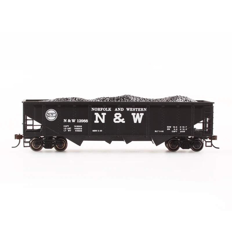 BACHMANN Train Model HO1/87 American Series Simulated Metal Wheels 40 Feet Four Discharge Port Coal Funnel Car