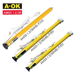 A-OK AM25 1.2/30 Rolling Tubular Motor,RF433 Motor,High Quality Motor for Rolling/Roman Curtain/Sun Blinds/ for 38mm Tube