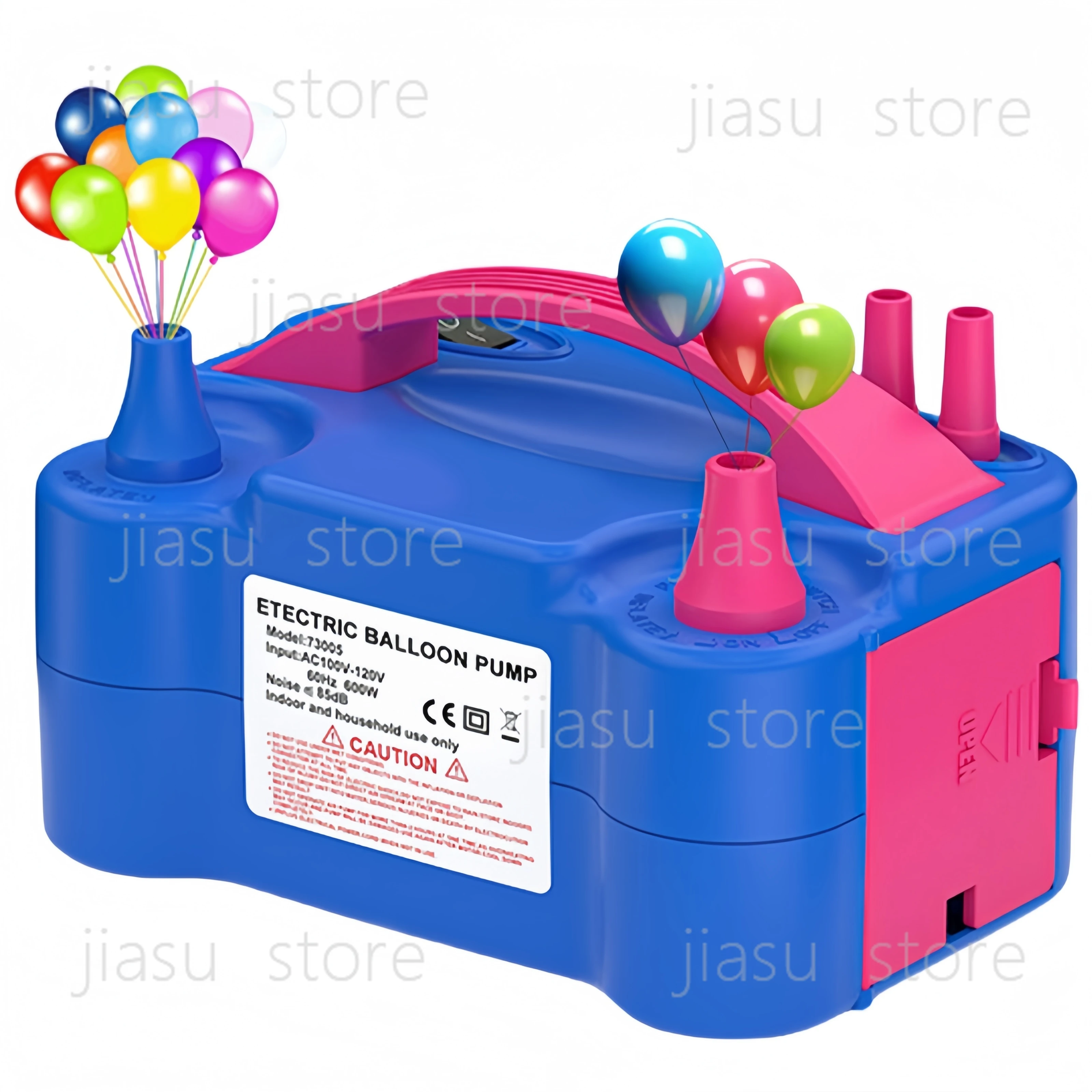 

Double nozzle balloon inflator with110-220 volt American plug fast air pump for wedding birthday holiday party essential balloon