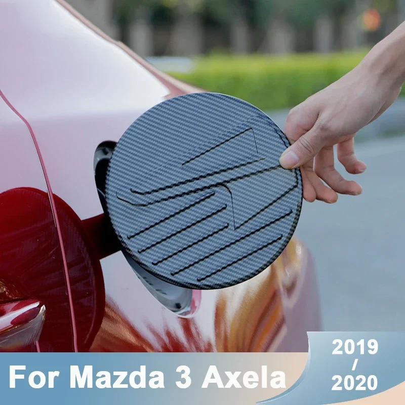 Tapa de Tanque de Combustible para Mazda 3 BP 2019-2022 2023 2024 2025, Cubierta de Tanque de Aceite ABS, Protección Exterior, Accesorios Adhesivos