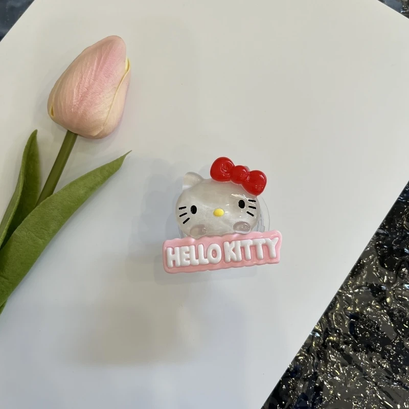 Carino Sanrio Hello Kitty Kuromi Presa Grip Tok Anello da dito Supporto per telefono Supporto per IPhone Samsung Xiaomi Griptok Staffa pieghevole