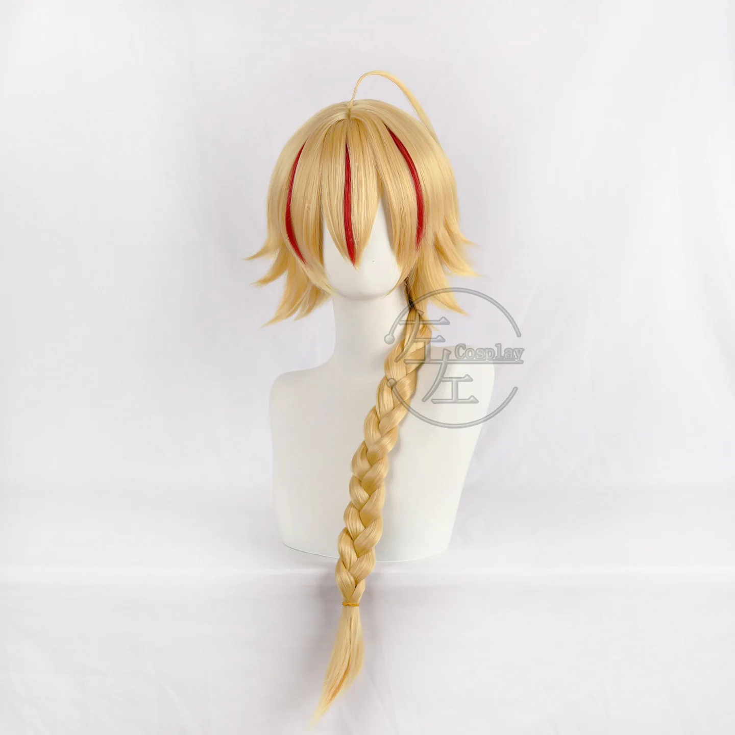 Anime Fate Estranho Falso Cosplay Perucas 70cm Longo Fate Richard I Peruca Cosplay Resistente ao Calor Cabelo Sintético Festa + Boné Peruca Grátis