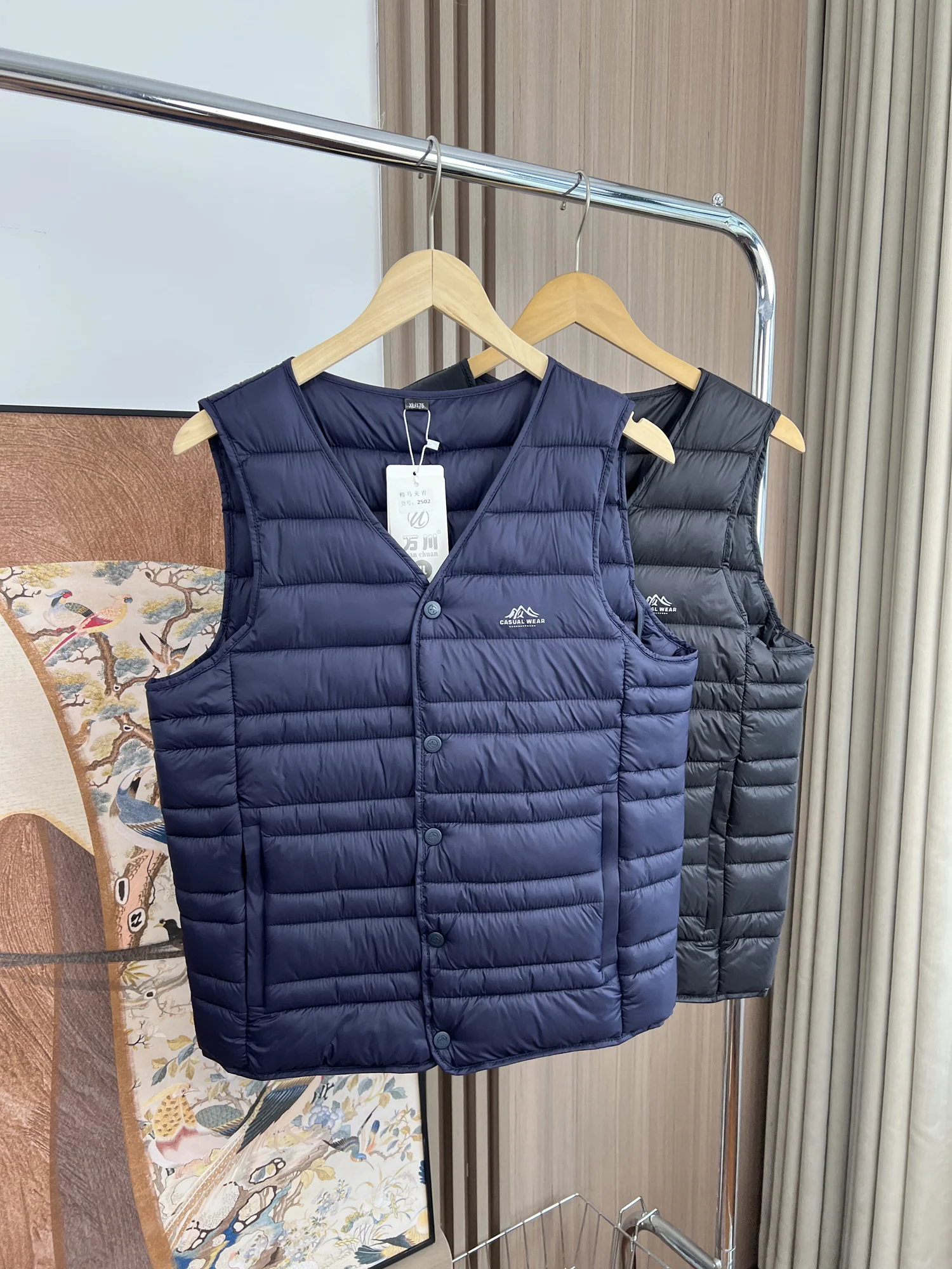 

Универсальный мужской хлопковый жилет для активного отдыха, легкий, теплый, с V-образным вырезом, для ношения под одеждой, стильный, городской, на зимний сезон