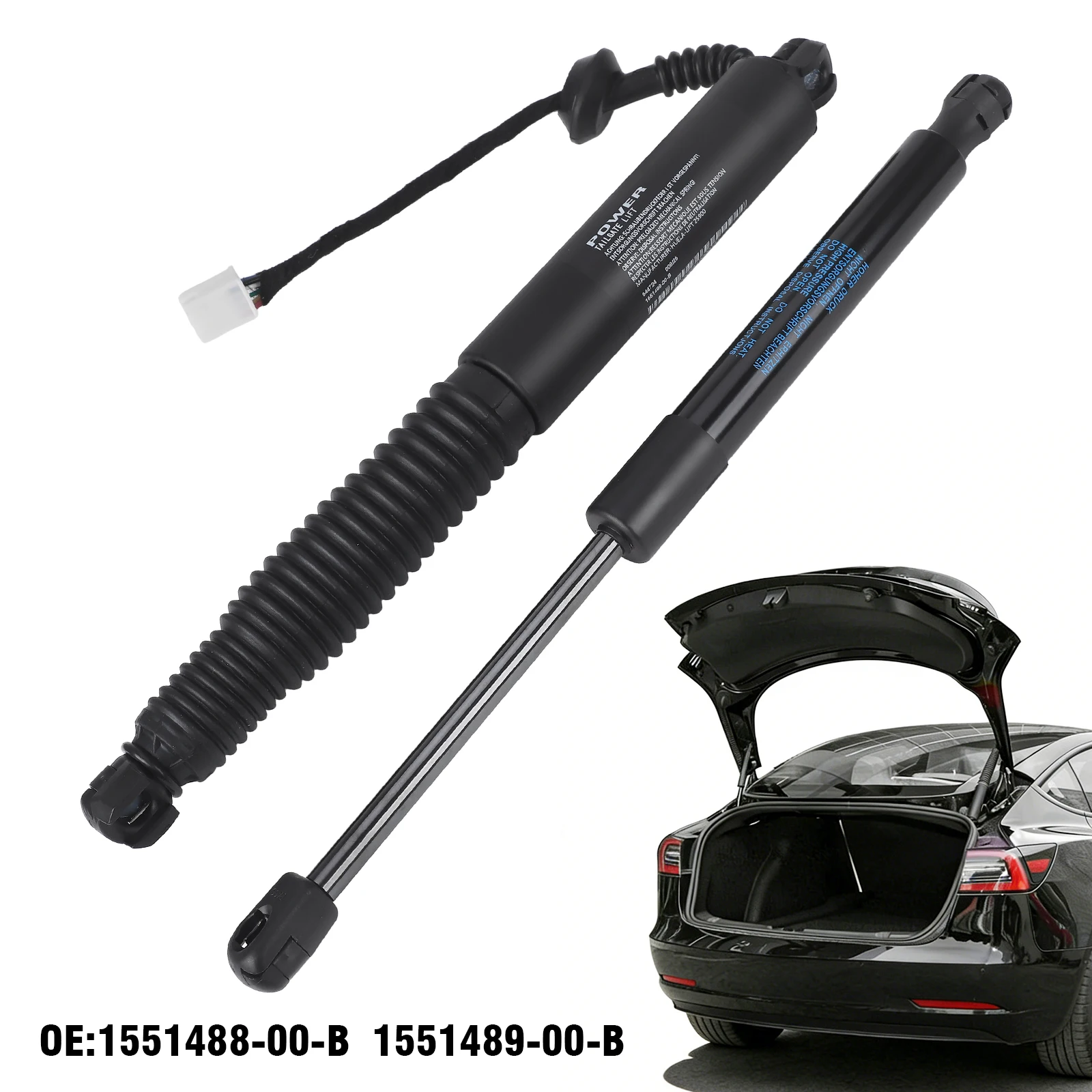 

1551488-99-B Car Rear Left Right Electric Tailgate Liftgate Trunk Support Strut Shock Absorber For Tesla Model 3 2021 2022 2023