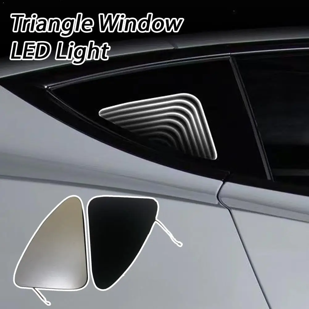 

For Tesla Model Y 3D Decorative Lights For A-Pillars, Ambient Lighting, Car Modifications, Interior Customization