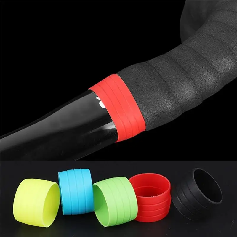 2 pezzi in silicone antiscivolo per manubrio della bicicletta, anello fisso, copertura di protezione della maniglia del cambio per bici da strada, accessorio per ciclismo antiscivolo