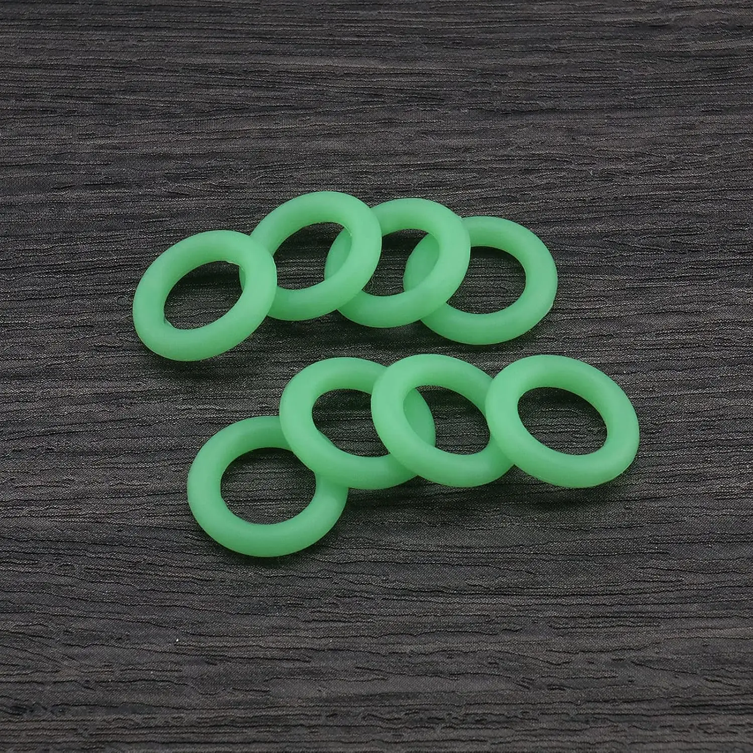Outdoor Tent peg Glow in The Dark Silicone Green Fishing  Camping Peg Rings Tent Pegs Accessories for Night Warning