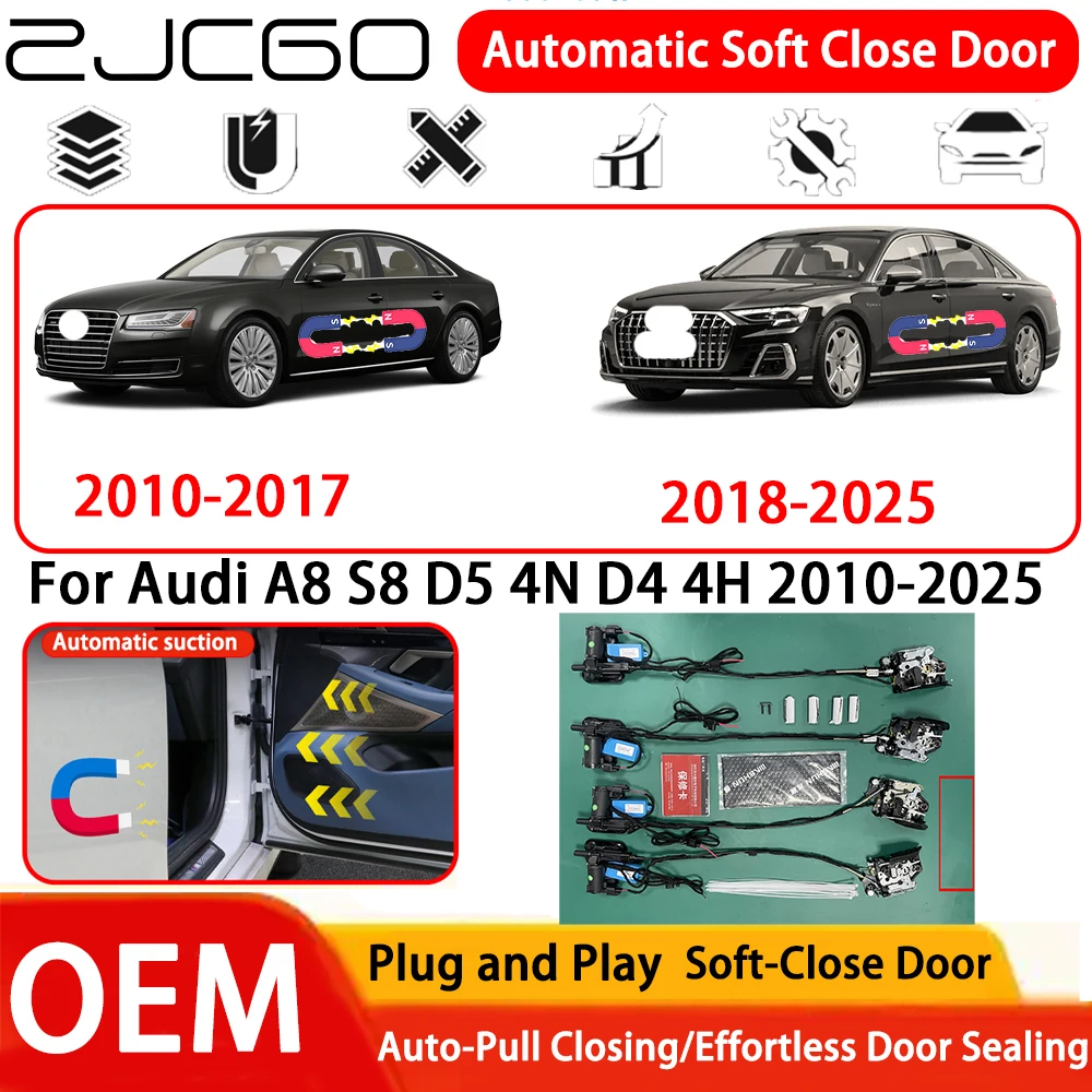 

for Audi A8 S8 D5 4N D4 4H 2010-2025 Car OEM Plug and Play Automatic Electric Soft Close Door Comfort Closing System