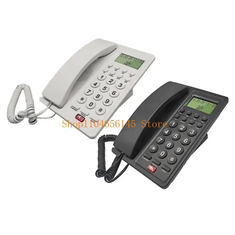 5asd Desk Telephone With Caller Display Big Button for Hotel Guests and Business Seniors Telephones Convenient