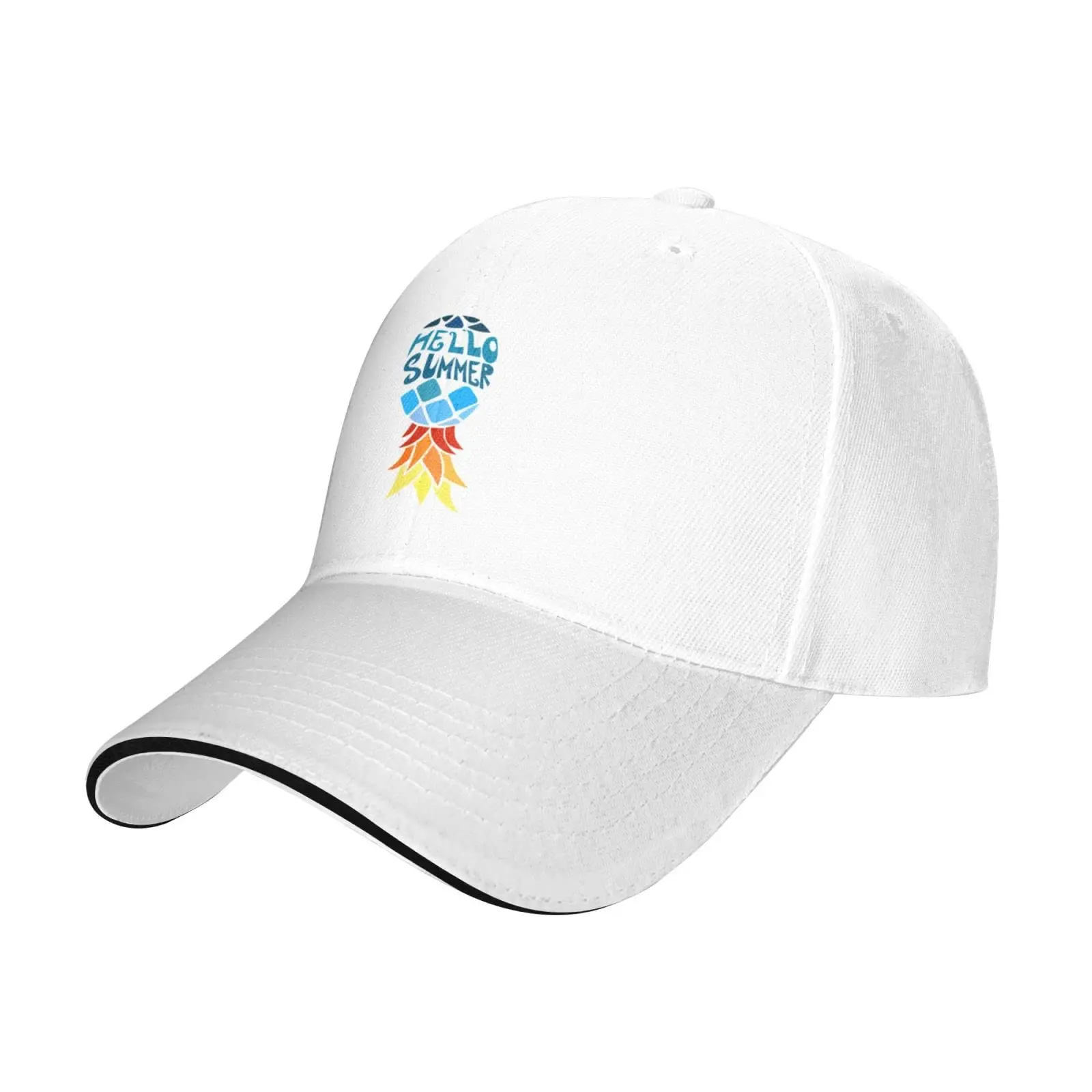 Welcome Summer Upside Down Pineapple Baseball Cap Funny Fun Plays Well with Others Trucker Hat