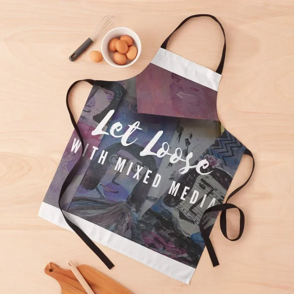 

Let Loose with Background Apron Kitchen Chef Costume Waiter Kitchenware Utensils For Kitchen Apron