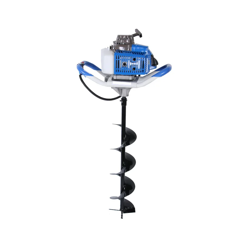 2-stroke 63cc Small Agricultural Ground Drilling Machine, Soil Cement Pile Tree Planting and Fertilizing Machine, Power Auger