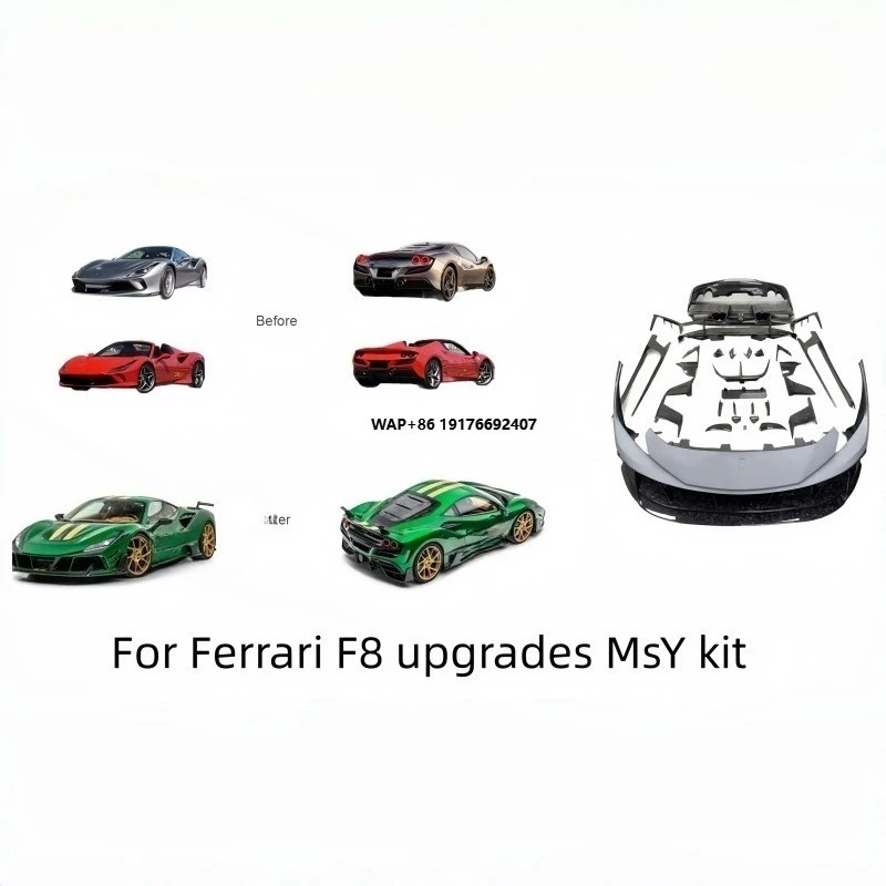 

Suitable for F8 Upgrade and Modification MSY Model Forged Carbon Fiber Large Surround Full Car Kit Bumper Deflector