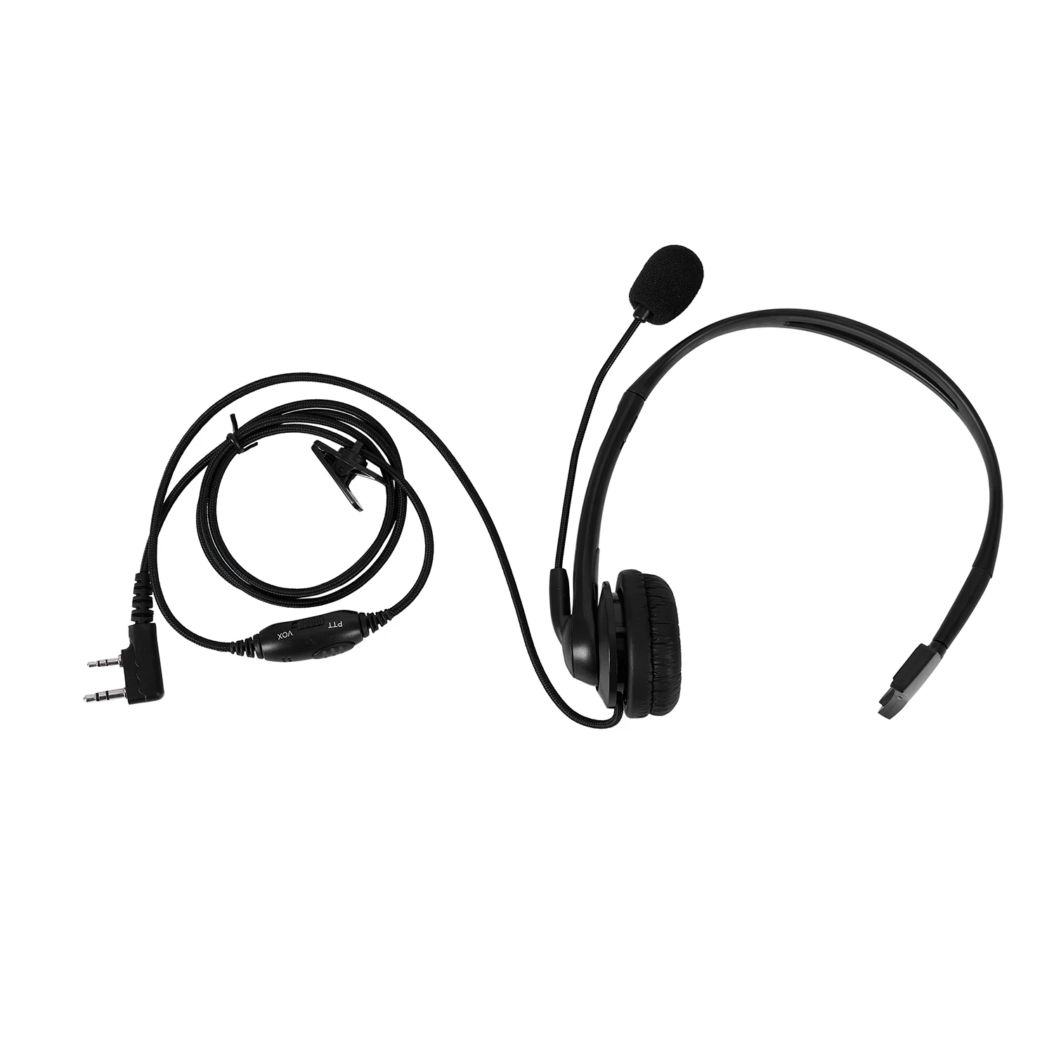 2 PIN PTT Mic Headphone Headset for KENWOOD RETEVIS BAOFENG UV5R 5R/888S