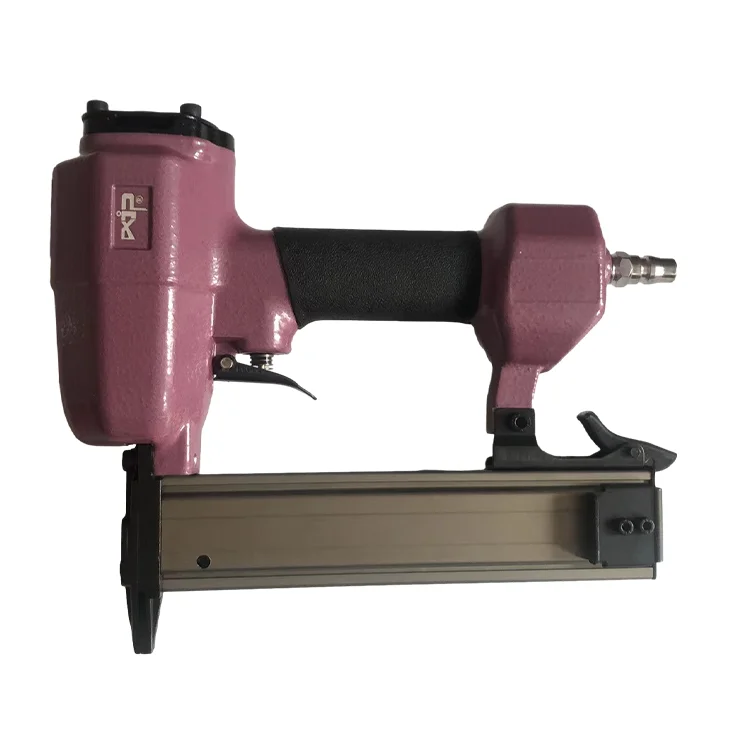 FST35 Pneumatic Staple Gun with 18-35mm Nails 120 Capacity Plastic F Brad Nails 1.4kg Lightweight OEM Home Decoration Tool