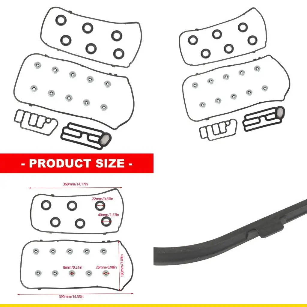 

SZCH Strong NBR Rubber Valves Cover Gasket Set 12030RJA000 Fit Select Vehicle Engines