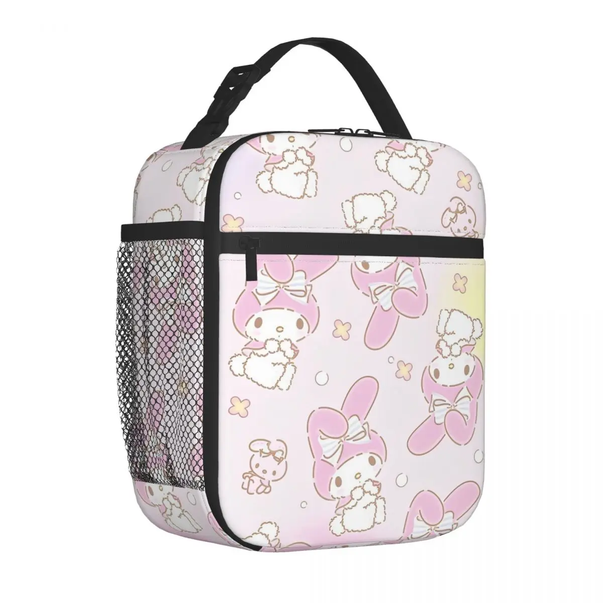 Sanrio Kawaii My Melody Insulated Lunch Bags borsa termica riutilizzabile Anime ad alta capacità Tote Lunch Box Food Bag Work Picnic