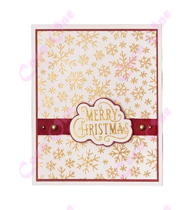 Gorgeous Merry Christmas Cutting Hot Foil Scrapbook Diary Decoration Stencil Embossing Template DIY Greeting Card Handmade