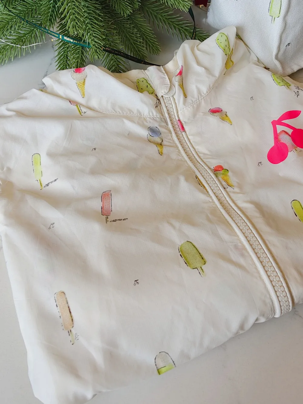 

baby girl clothes girl coat kids spring summer sunscreen clothing Cute ice cream printed jacket French cherry patterned jacket