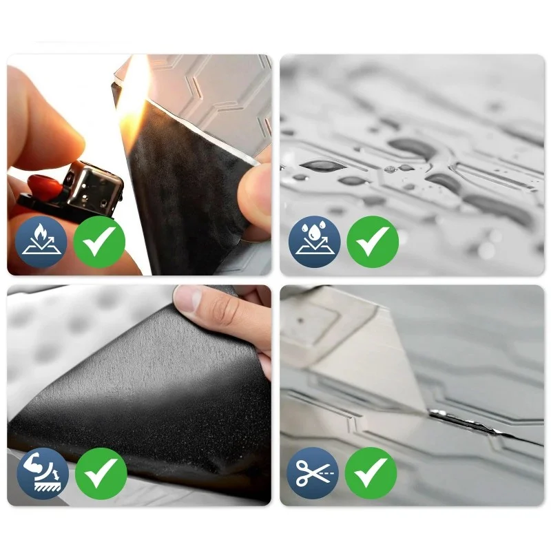 Self-Adhesive Insulation Roll Heatproof Soundproof and Noise Reduction for Car RV Foam Floor Roof Pipe Insulation 25*37.5cm
