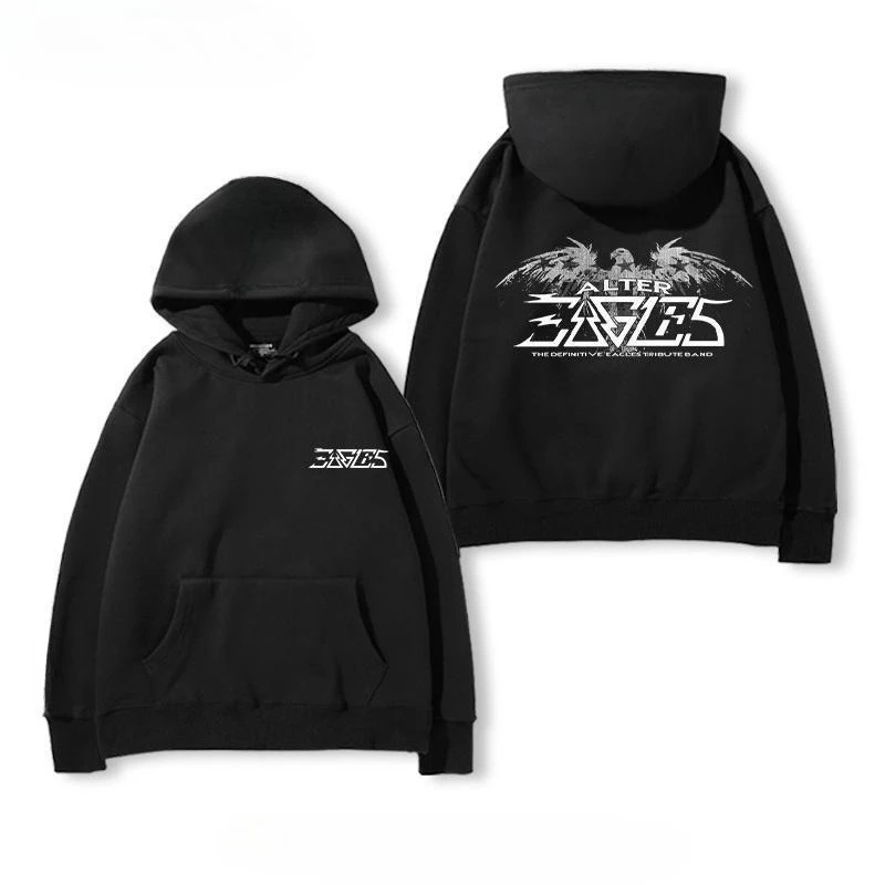 سويت شيرت بقلنسوة على شكل نسر للأولاد، زي عصري، قديم، روك وكاجوال، متعدد الاستخدامات للخريف والشتاء #2