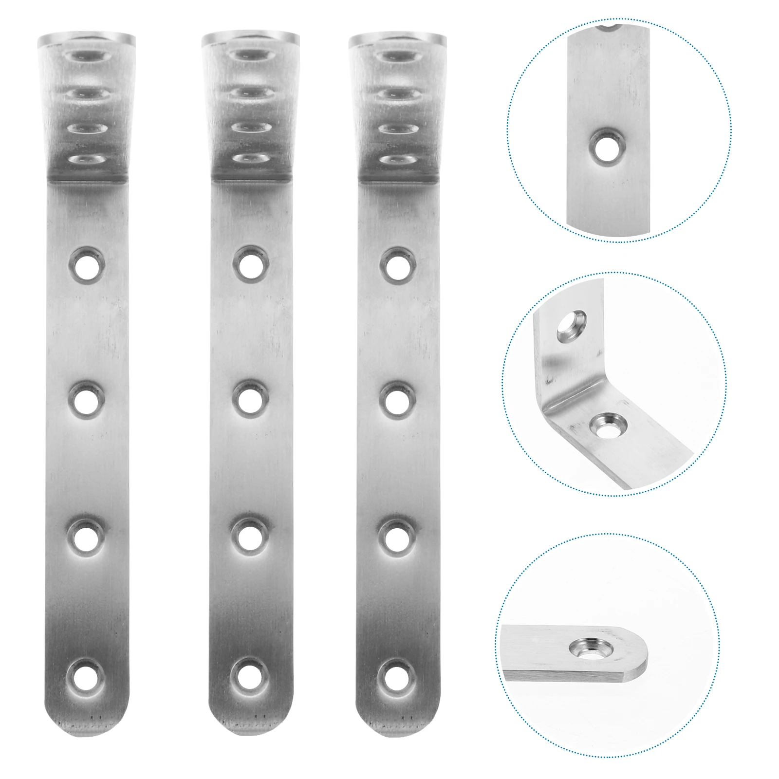 

4pcs Stainless Corner Braces Heavy Duty Right Angle Bracket Furniture Corner Bracket Guards Shelf Accessories