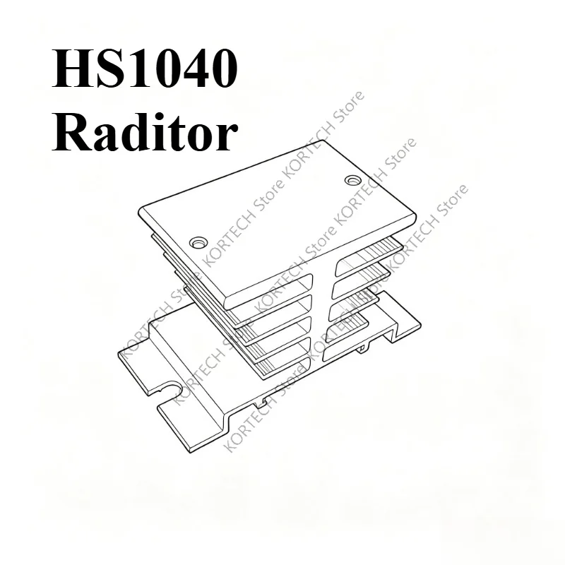 HS1040 Raditor For Single Solid State Relay MD ZP BTA MZ QL SQL 10A 25A 40A 50A 55A SSR Radiator
