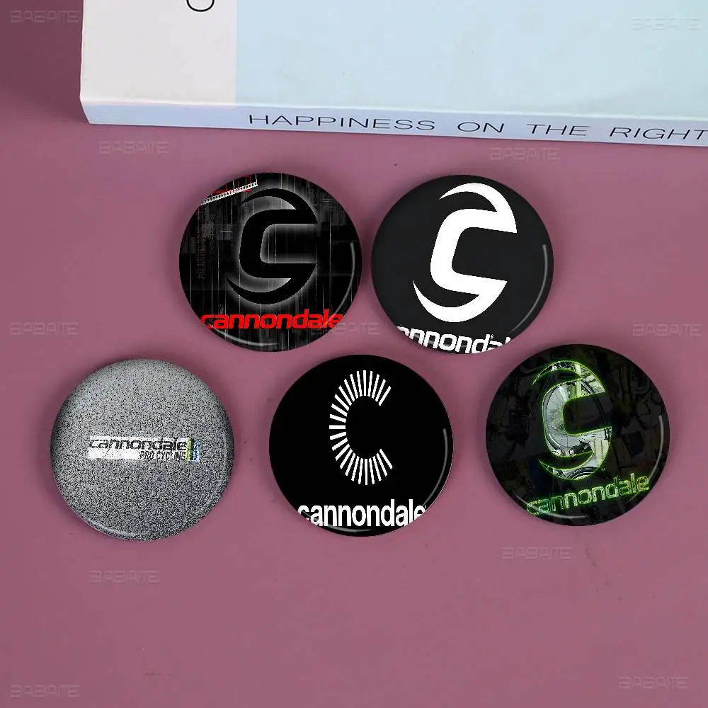 C-Cannondale épingles créatives drôle rond Snap-in broche Badge sac à dos chapeau accessoires bijoux cadeaux pour ami C-Cannondale épingles créatives drôle rond Snap-in broche Badge sac à dos chapeau accessoires bijoux cadeaux pour ami