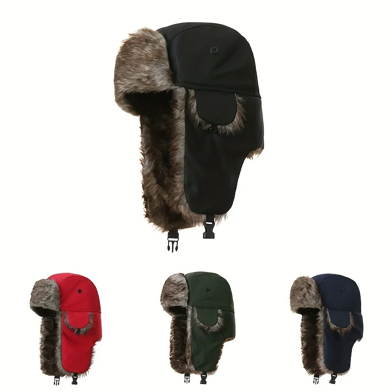 

Autumn Winter Camouflage Trapper Hat for Men Women Outdoor Ear Protection Leaf Pattern Korean Style Fashion Cold Weather Cap