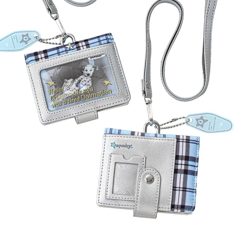 Resting Day Plaid Bag Fashionable And Versatile Pain Window ID Storage Zero Wallet  Portable Card Bag