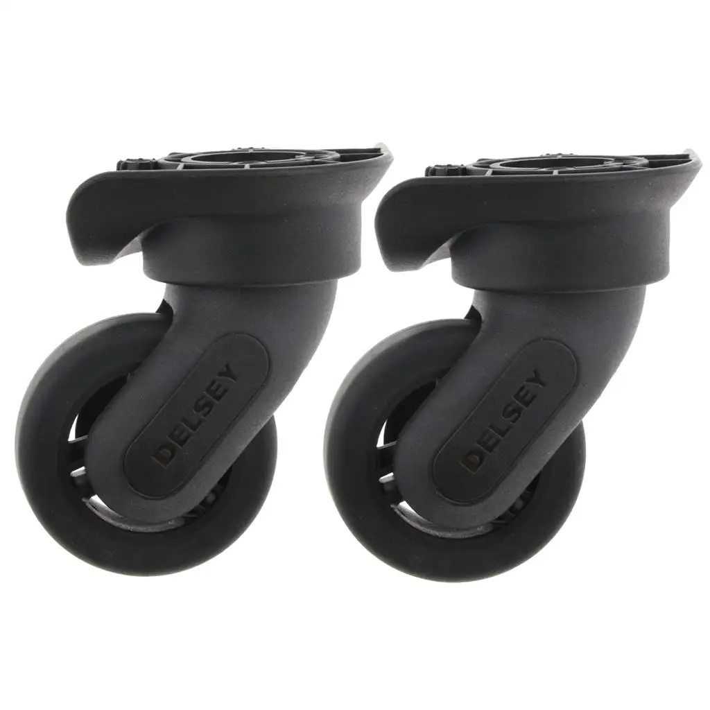 

2xDIY Black Left Right Luggage Swivel Wheels Replacement Casters A84