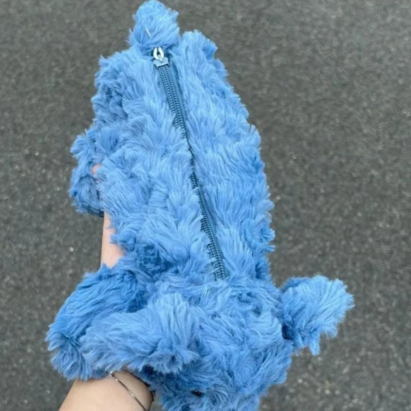 Cute Animal Elephant Plush Stationery Case Pencil Case Cosmetics Miscellaneous Storage Bag