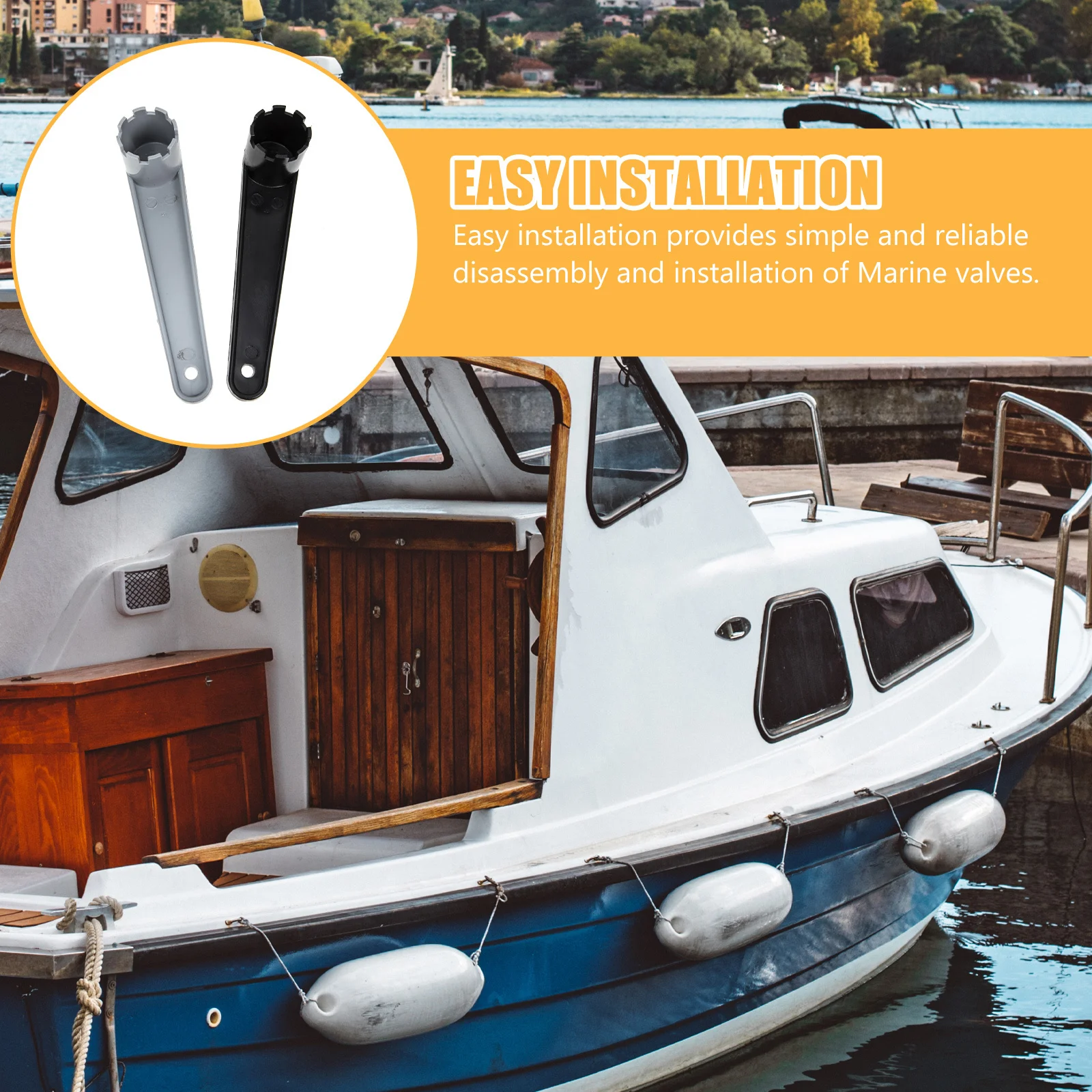 2 قطعة صمامات المفك عالية الجودة بولي يوريثان دائم خفيفة الوزن المحمولة لقوارب الكاياك قارب قابل للنفخ صمام الهواء إصلاح ملحقات القوارب #1