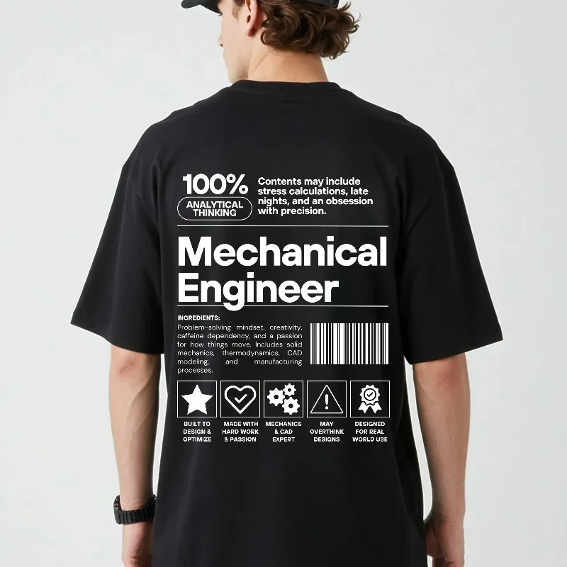 Lustiges Mechaniker-Shirt, Geschenk zur Abschlussfeier der Mechanikschule, personalisiertes Geschenk für Ingenieure – Detail 3