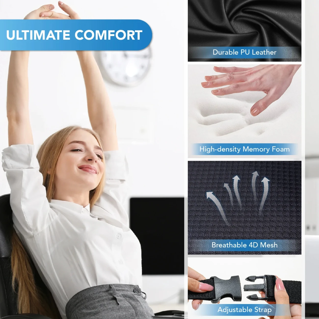 Superior Lumbar Support Pillow - Mesh Back Cushion review and price