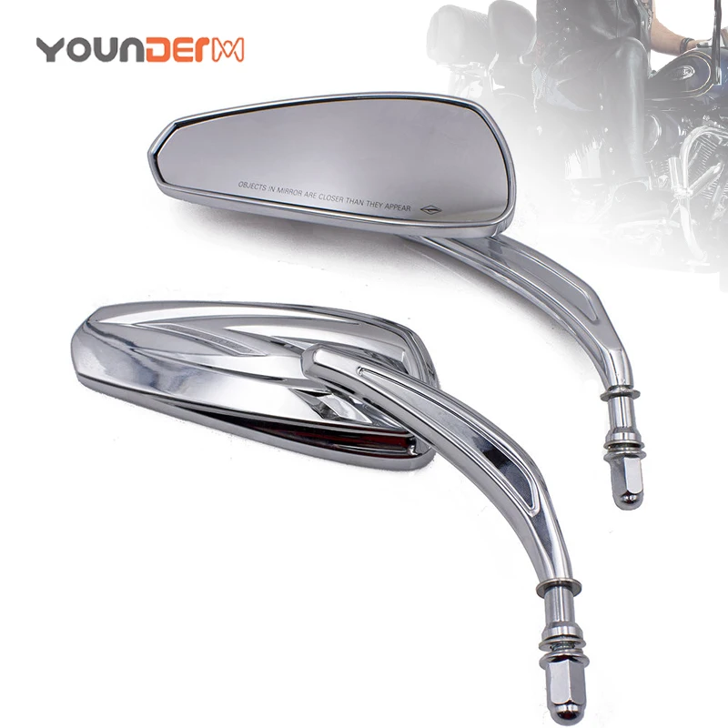 Motorcycle Side Mirrors with M8 Screws, Motorcycle Modified Handlebar Rearview Mirror