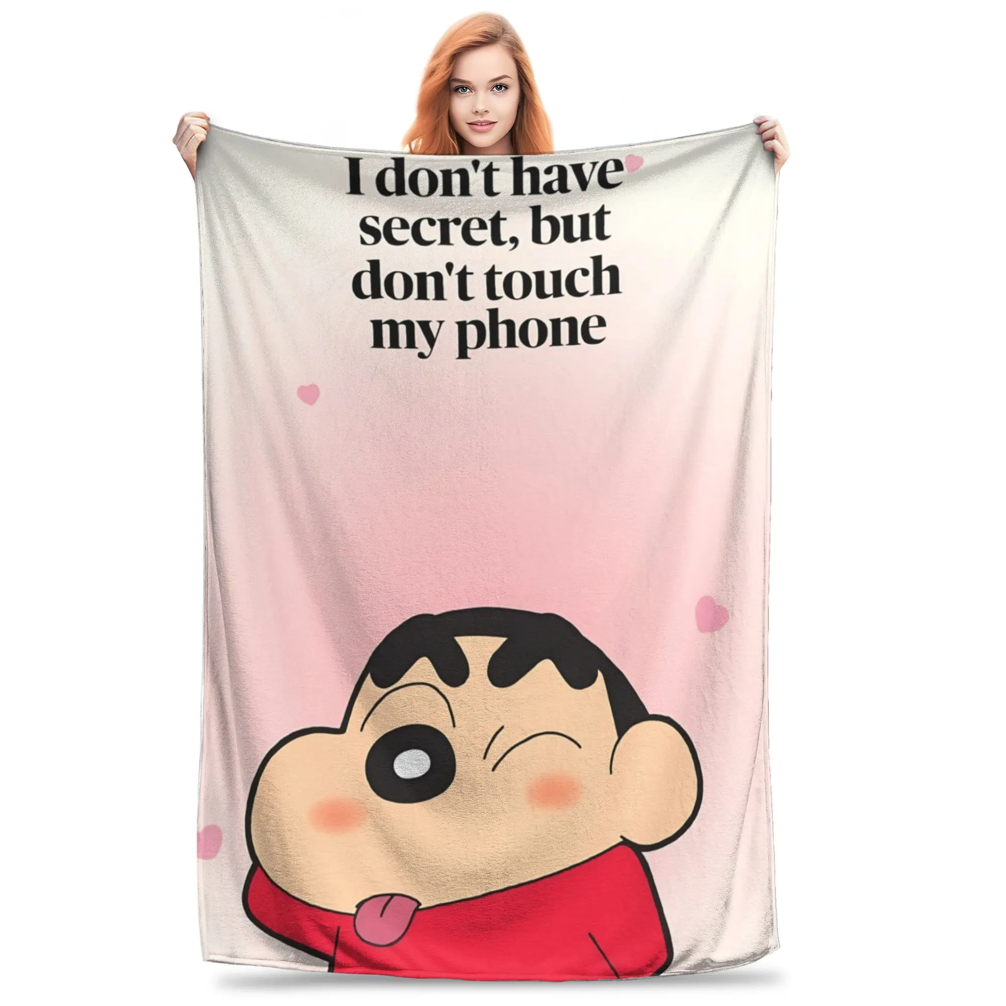 1PC Crayon Shin chan‌s  Winter Blankets for Adults Bedding Home Interior Sofa Knee