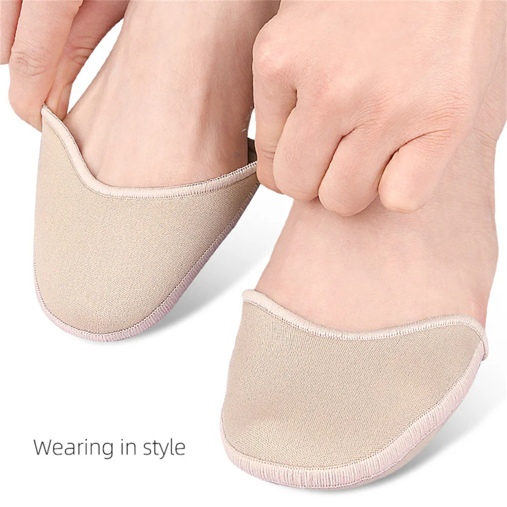 

Toe Pads Toe Pouch Pads Spong Toe Covers, Knitted Fabric Internal SEBS Covers For Ballet Point Shoes High Heels