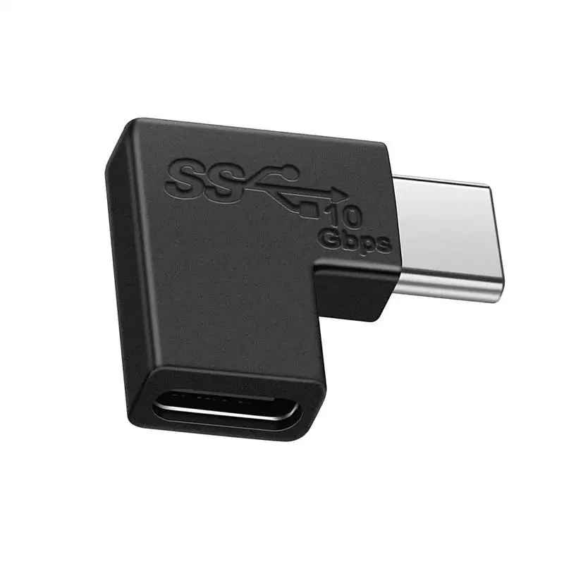 

Адаптер USB Type C под прямым углом 90 градусов для смартфона, ноутбука, скорость быстрой зарядки 10GBbps