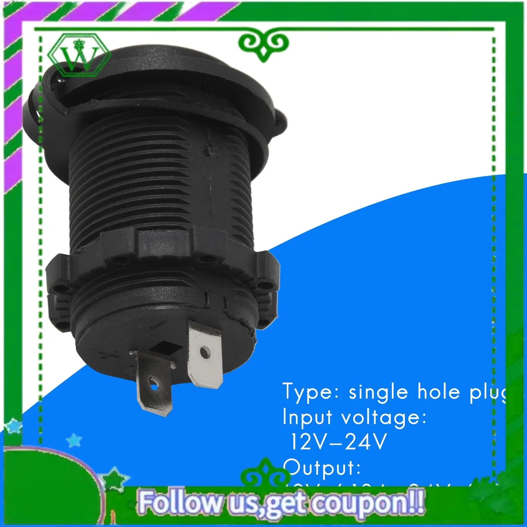 AC34-Cigarette Lighter Distributor 12V Car Cigarette Lighter Adapter Socket For Car Motorcycle Boat Universal Waterproof DC Ciga