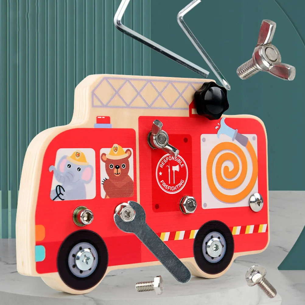 1 セットのドライバーボード教育用木製認知玩具子供のための早期学習手と目の調整創造性