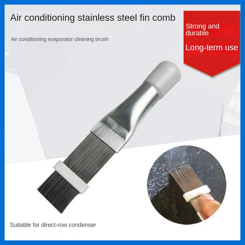 1 PCS Air Conditioner Restoration Comb Stainless Steel Outside Unit Cleaning Tool