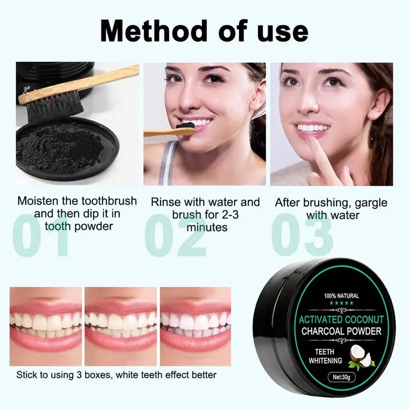 Creme dental de bambu natural, limpeza profunda, clareamento, remove fumantes, removedor de manchas, cuidados de saúde bucal, 30g