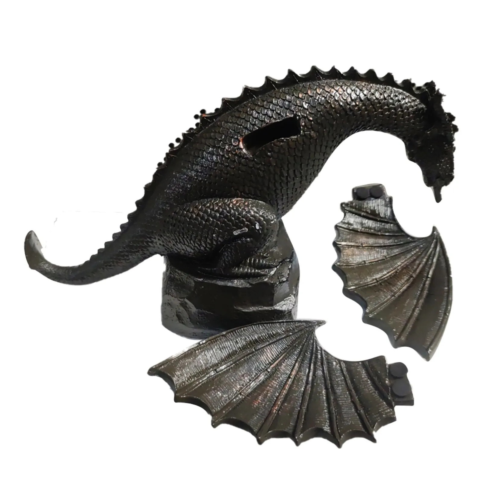 

ZK20 Garden Dragon Statue Fountain Dragon Ornament Resin Water Feature Sculpture for Home Garden Decoration