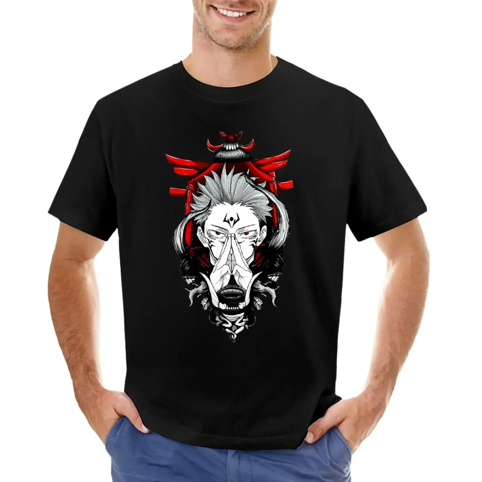 

Sukuna ryoumen King of curses Domain Expansion - Malevolent Shrine T-Shirt plus size tops aesthetic clothes men clothing